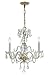 Crystorama 5044-PB-CL-I Crystal - Three Light Mini Chandelier in Classic Style - 16 Inches Wide by 18 Inches High, Crystal Type: Italian, Finish Color: Polished Brass