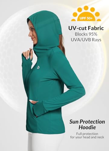 Image of baleaf Women's Sun Protection Jacket Hoodie Clothing Lightweight Long Sleeve Sun Cover Up Shirt