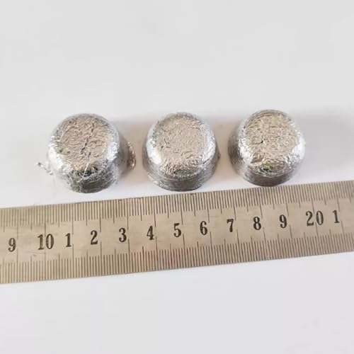 200 Grams Pure Electrolytic Lead Metal Round Ingots, Pb >= 99.99% High Purity for Element Specimen Collection or Laboratory Science Experiments