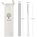 ALINK Reusable Boba Straws with Case and Cleaning Brush, 4-Pack Extra Wide Stainless Steel Metal Bubble Tea Straw for Smoothie, Shakes, Tapioca Pearl, 12 mm x 9 inch