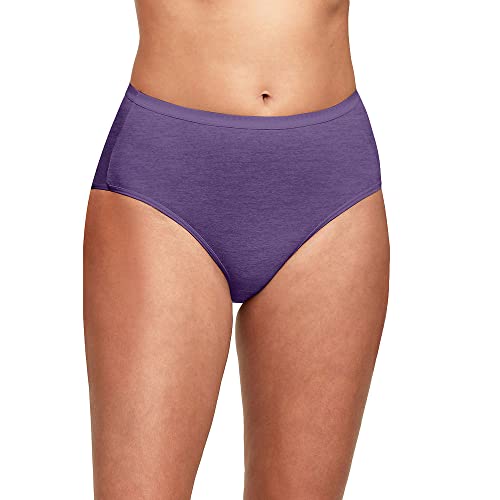 Hanes Ultimate Women's Brief Panties Pack, Breathable Briefs, Moisture-Wicking Brief Underwear, 6-Pack (Colors May Vary) #TOP13