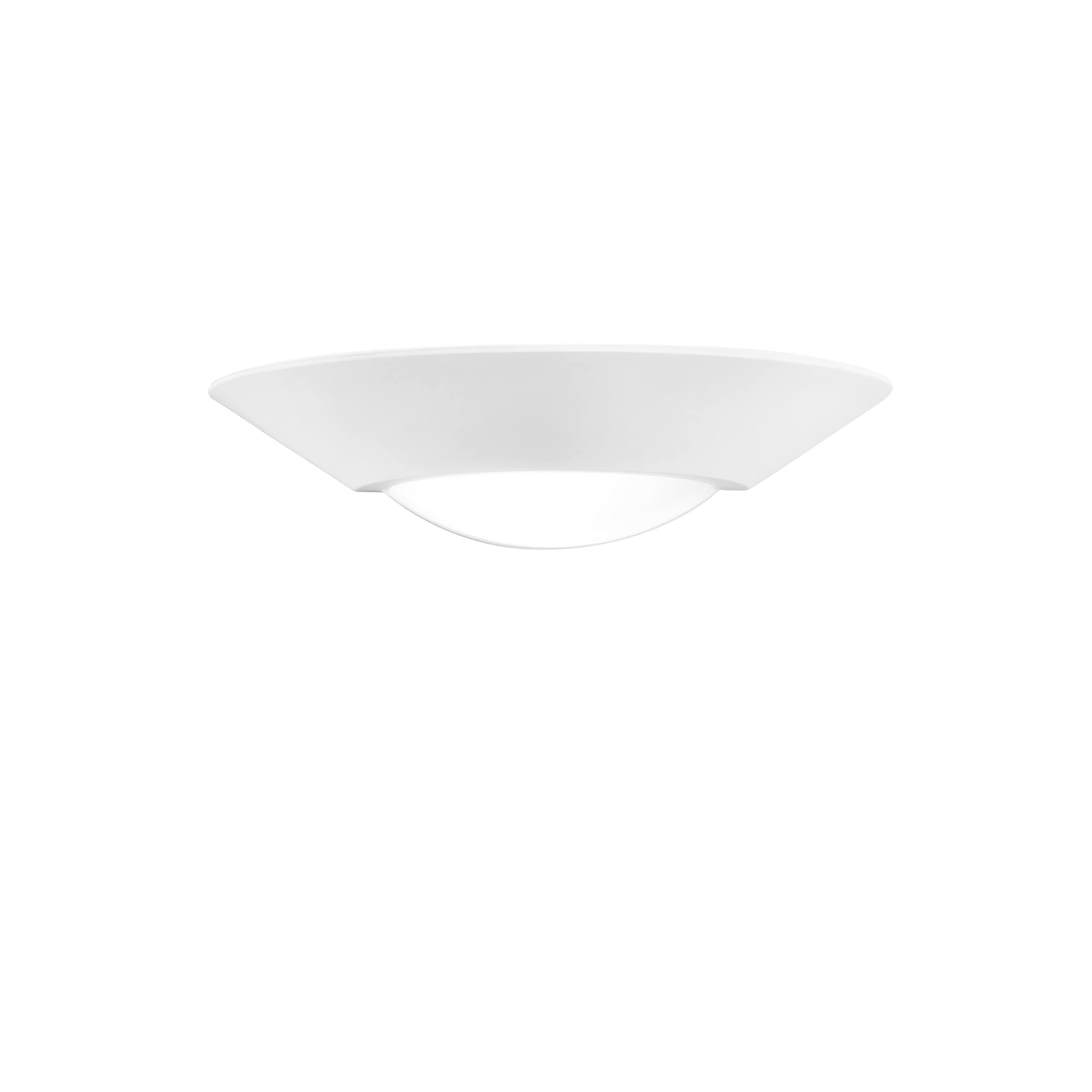 Intec Applique SOLEIL in gesso verniciabile con diffusore in vetro satinato