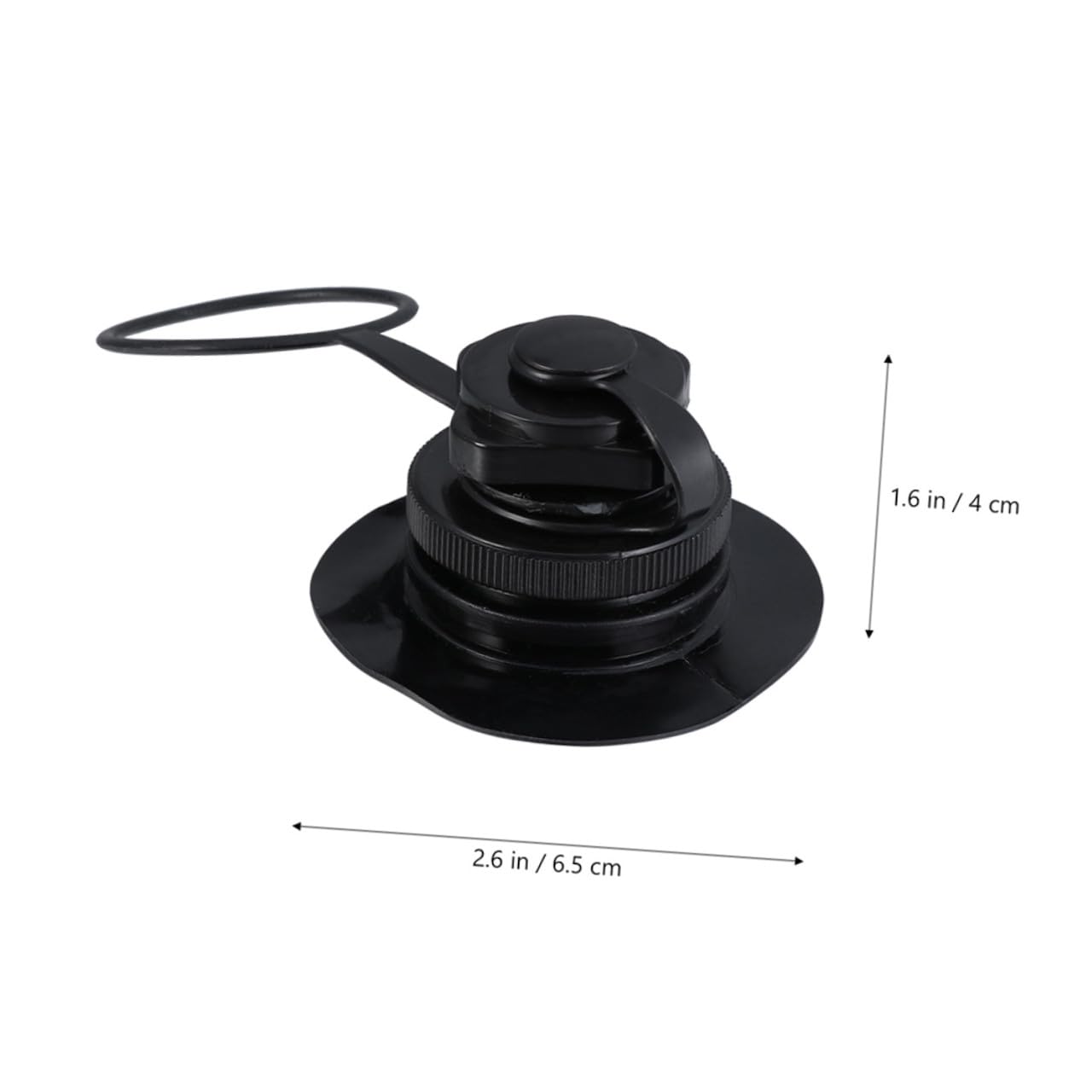 Gatuida Ugello Aria A Spirale Tipo Ciotola Tappo Sostituzione Barca Mattress Gonfiabile Puscina Gonfiabile Gommone Gonfiabile Valvole A Spirale Valvole di Gonfiaggio PVC Black