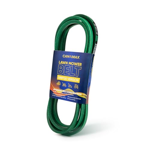 Image of [Upgraded Grip120] Canamax GX26422 Mower Deck Belt - Compatible with John Deere Z355E Z375R Z325E Z355R Z330M Z330R Z365R ZTrak Zero Turn Mowers - Aramid Cord Belt 1 /2 inch x 145.65 inch