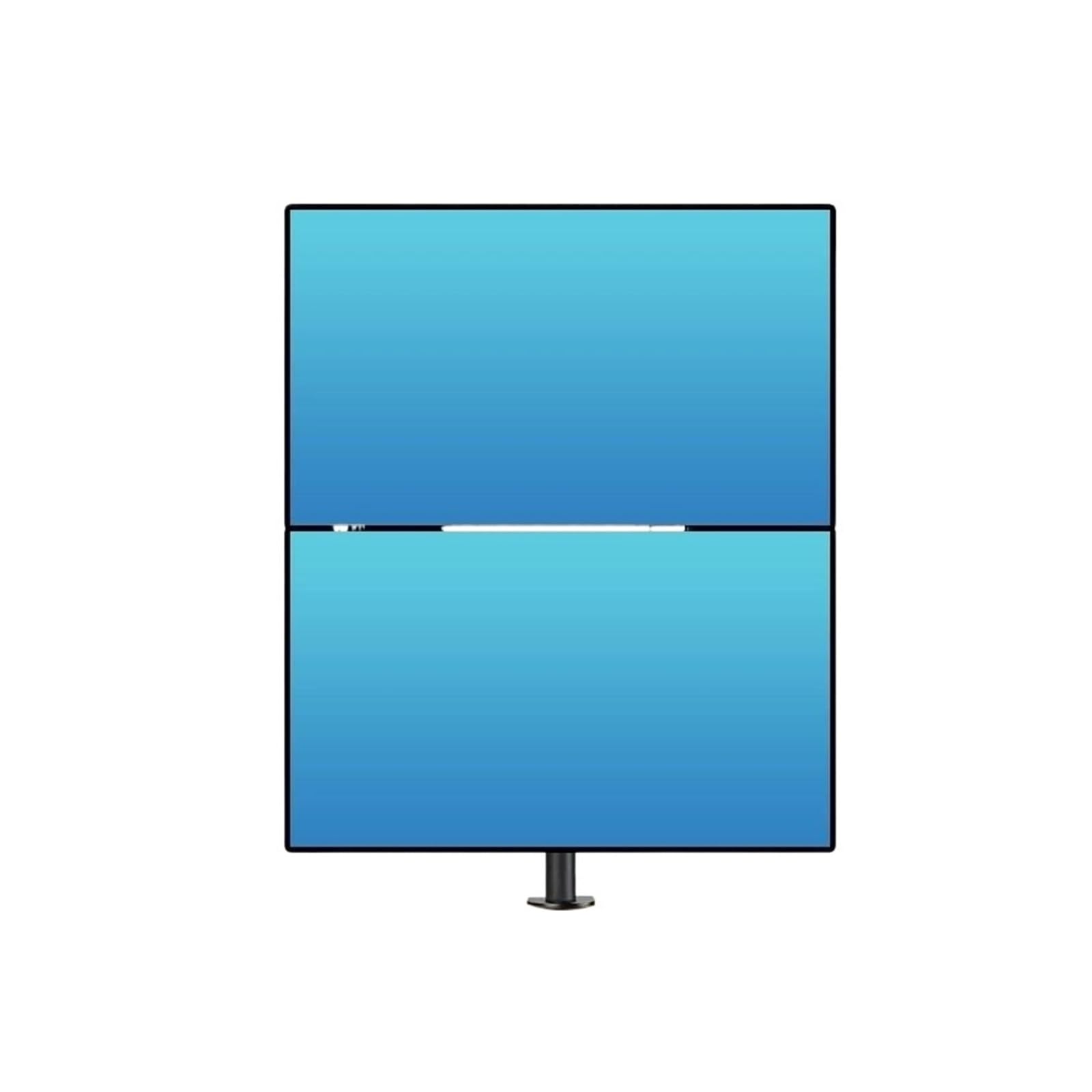IKPGBZXM Monitor stand, dual-screen desktop, height adjustable LCD monitor(Table clamp fixation)