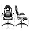 SONGMICS OBG28G Silla Racing, con Altura Ajustable, Apoyabrazos Abatibles, Mecanismo de Inclinación,...