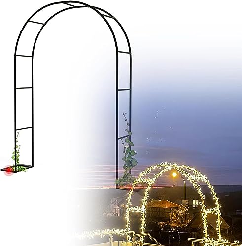 Arche de jardin pour plantes grimpantes support en fer stable de balcon - 2