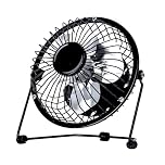 Status 4 Inch USB Desk Fan, Mini Portable Personal Cooling Fan with Single Speed for Office, Laptop & Travel Use, Black (SUSBBLKWFAN1PKB4)