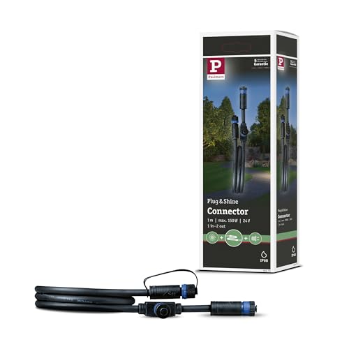 Paulmann 94273 Plug & Shine Câble 1m IP68 Noir