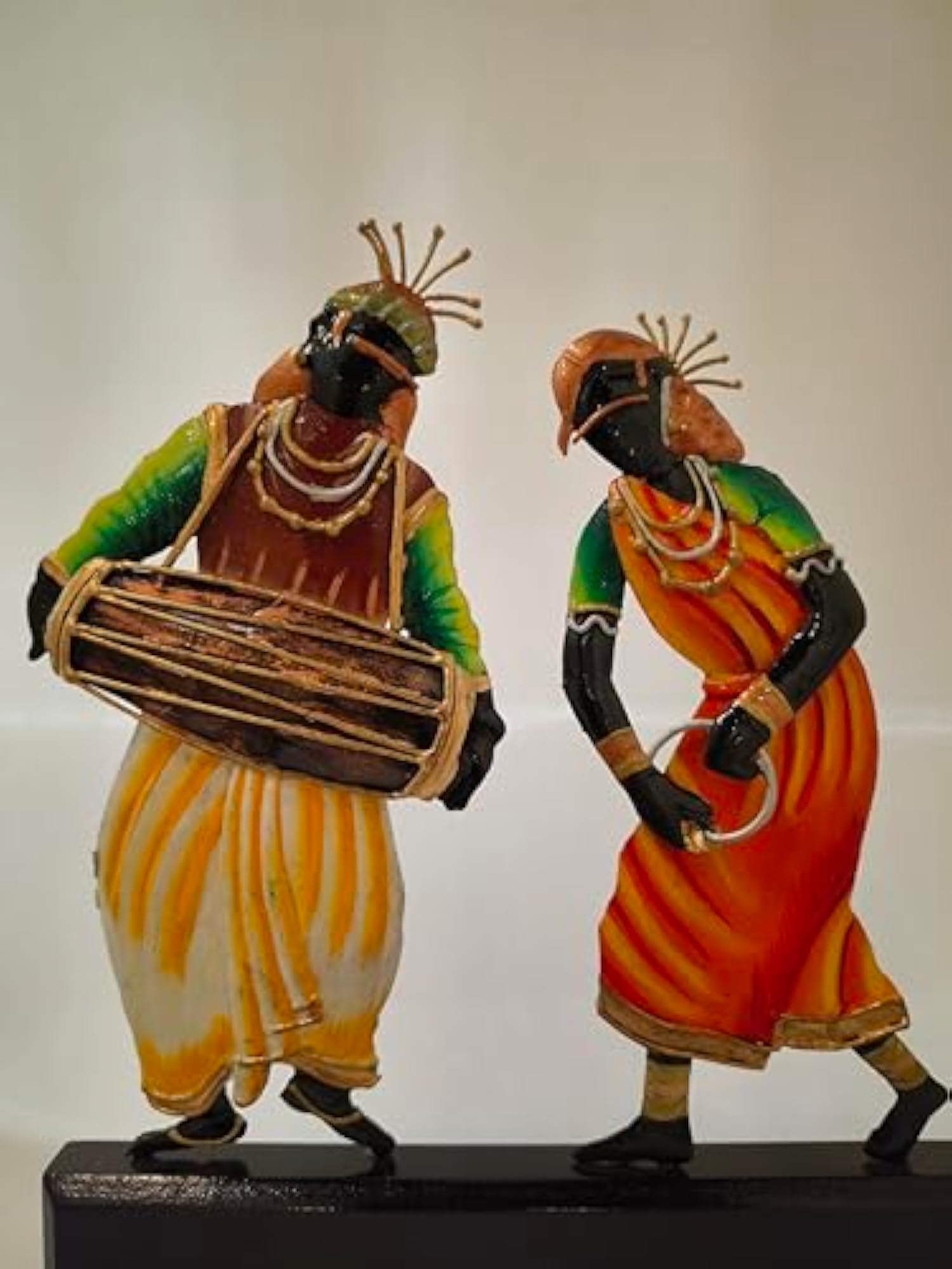 Bastar Art Wrought Iron Baiga Dance Memento