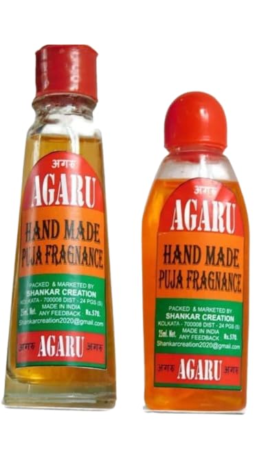 AGARU Handmade Puja Fragrance Spray, 100% Pue & Natural, Traditional Indian Incense, Amber, Dual Bottle Set 25ml + 25ml, 50ml Total, Made in India-image-25