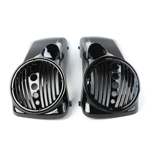 8" Speaker Lids w/Tweeter Port para Harley Touring 1994-2013 miniatura 7