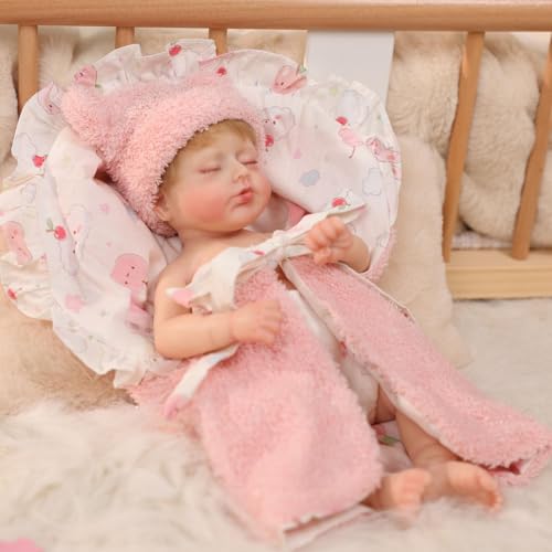 Muñeca Reborn Bebé de Silicona 12 Pulgadas Realista miniatura 4