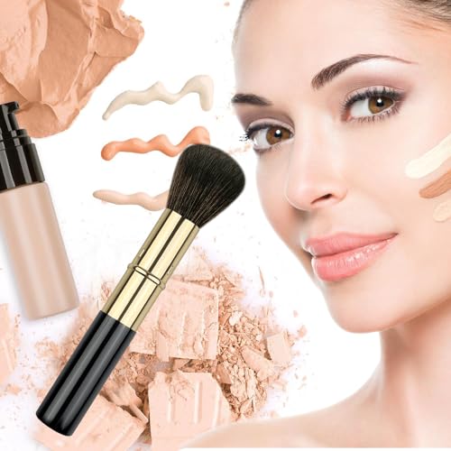 Pinceau à blush rétractable pour éviter les taches de maquillage
