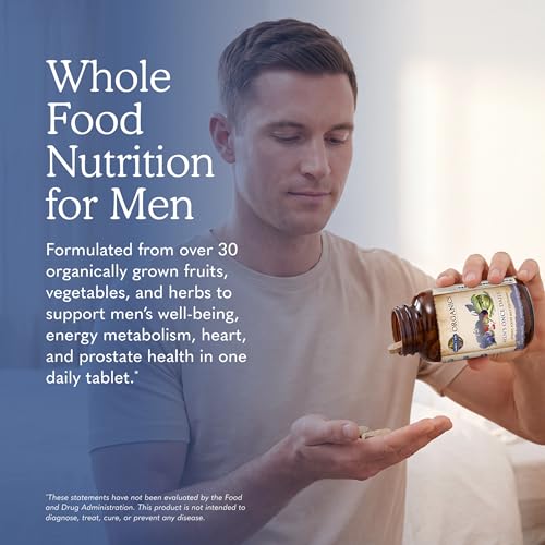 Garden of Life Once Daily Whole Food Multivitamin for Men, Organic Mens Vitamins & Minerals, Vitamin C, Zinc, Vegan, for Health & Well-Being, 60 Tablets - Image 3