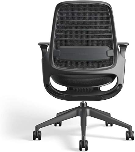 Image of Steelcase Series 1 Work Office Chair - Licorice, Hard Floor Casters