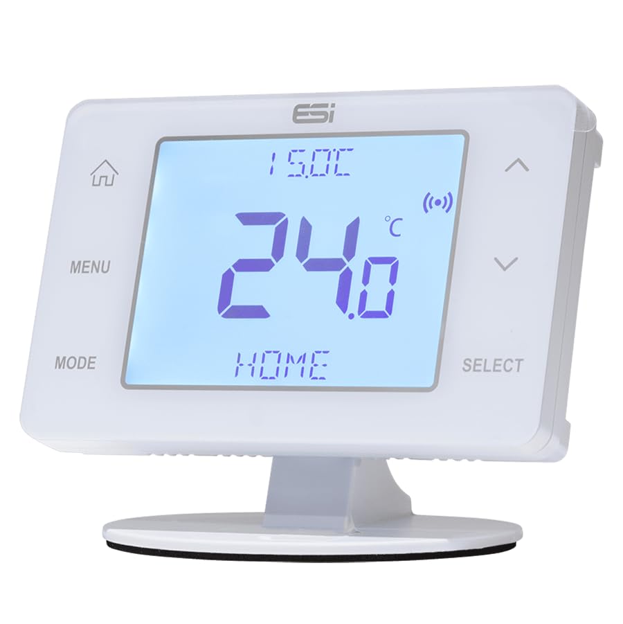 ESi ESRTP4TOUCH Wireless Programmable Room Thermostat & Receiver (White) - EVO