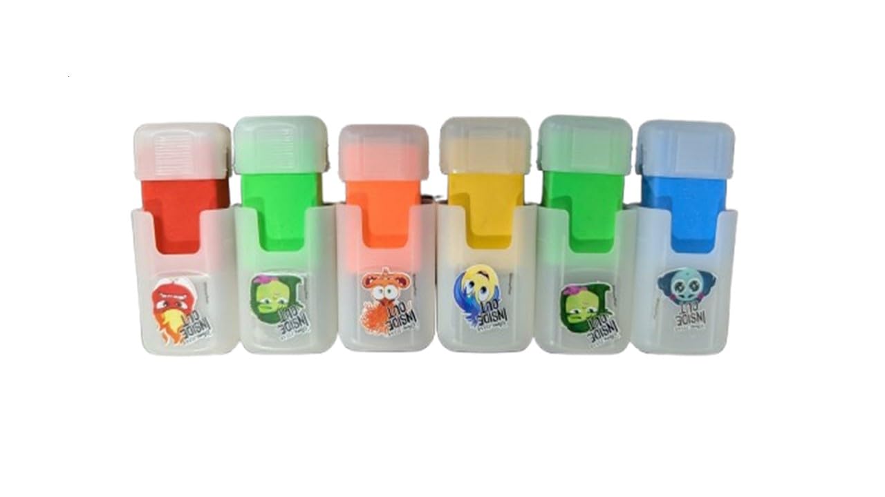 8Glow Pod Eraser Pack of 6 | Soft & Non-Dust Erasers for School, Office & Art Use | Smooth Clean Erasing | Long-Lasting Stationery Set-image-3