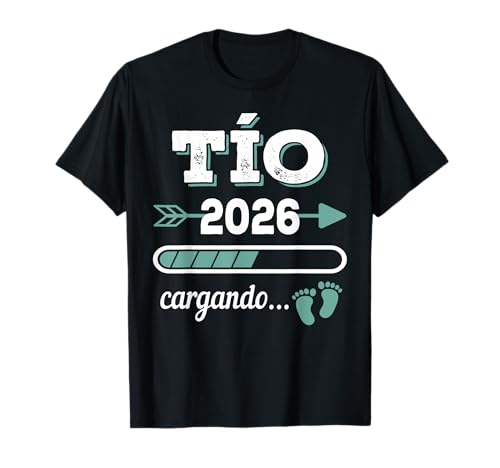 Tío 2026 Cargando Regalo Futuro Tío Anunciar el Embarazo Camiseta