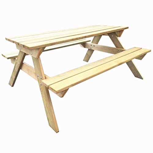 BIGTO Picknicktisch FSC Holz Outdoor Gartentisch