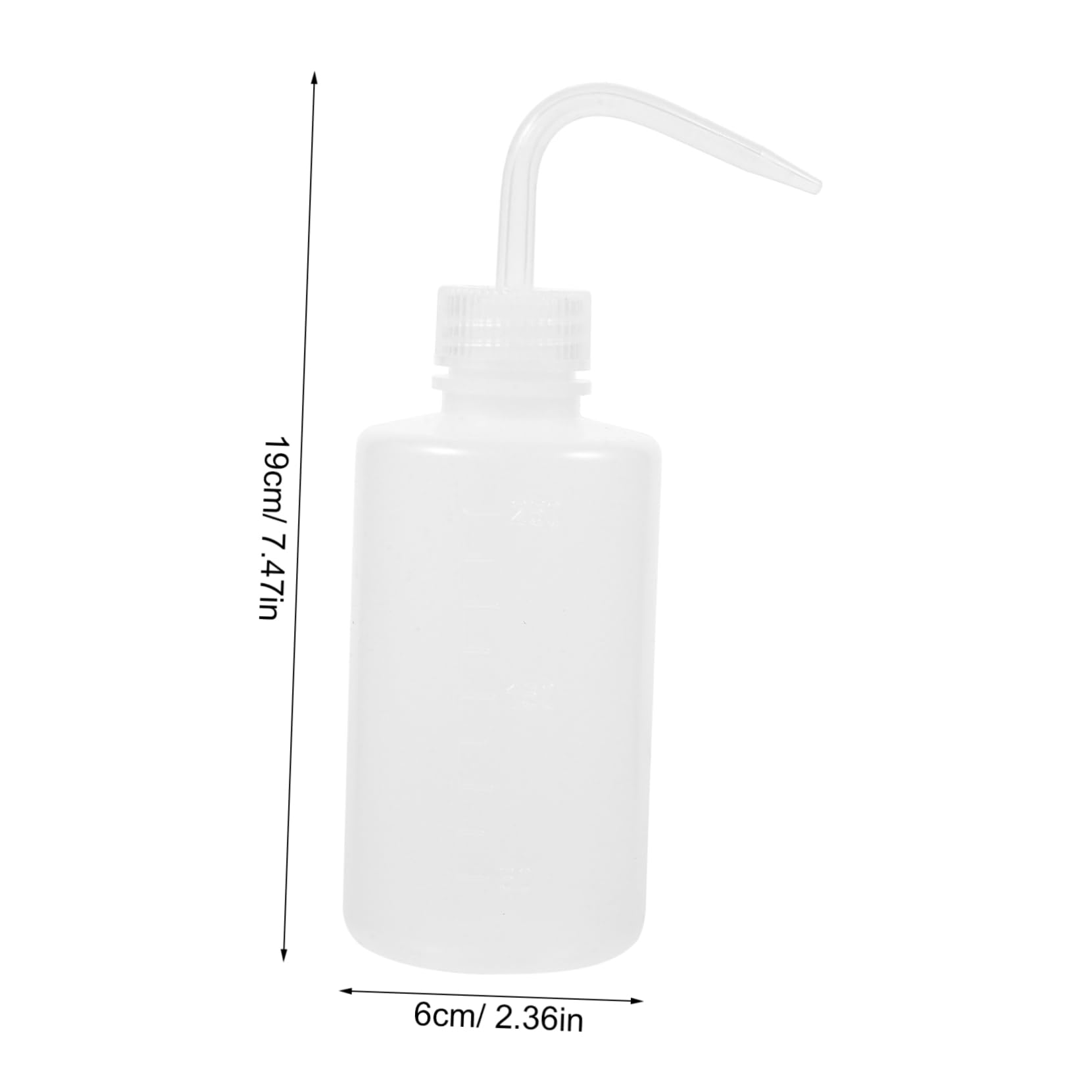 CIYODO Plastic Empty Squeeze Bottles Scale 250ml Graduated Washing Bottle Versatile for Barbers Labs and Home