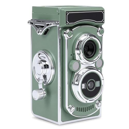 Cámara digital retro vintage portátil 24MP 2.7K verde miniatura 1