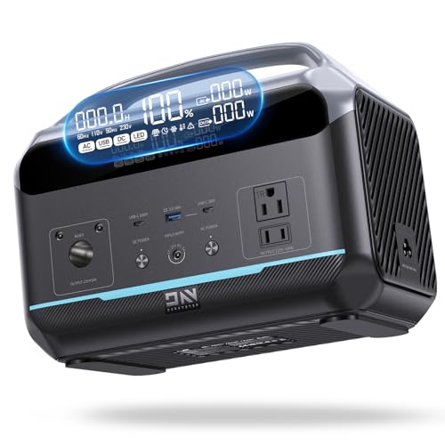Portable Power Station 600W 288Wh, 100W USB-C, 18W USB-A×2 &
