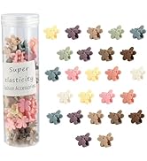 Kasmena 50Pcs Mini Flower Hair Accessories - Cute Tiny Claw Clips for Fine Hair Styling, Strong G...