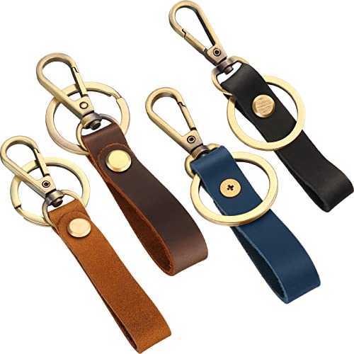 Porte-clés en cuir pour ceinture accessoire élégant et robuste x4
