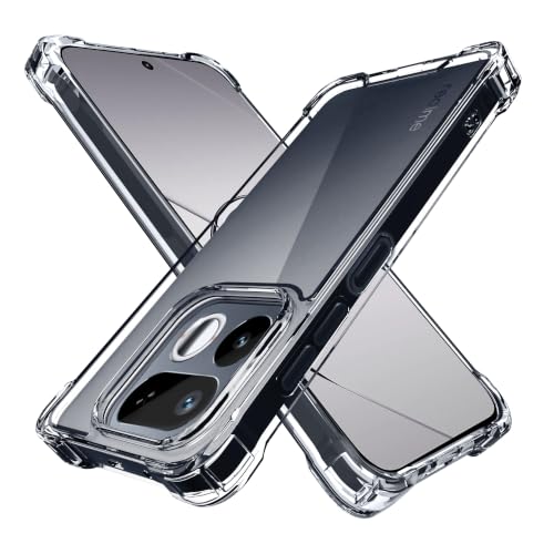 Image of CEDO Cover for Realme 16T (5G) | Camera Protection Shockproof Bumper-Edge | 360 Degree Protection Acrylic Crystal Clear TPU+PC | Transparent Back Case Backcover (Transparent)