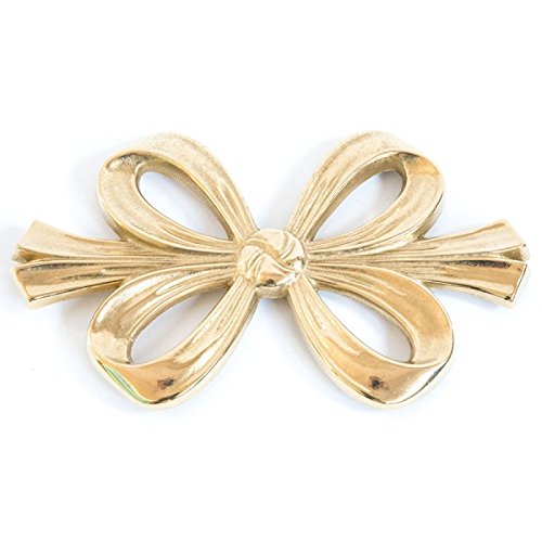 arterameferro Sottopentola in Ottone Lucido Modello Fiocco da Tavolo Cucina