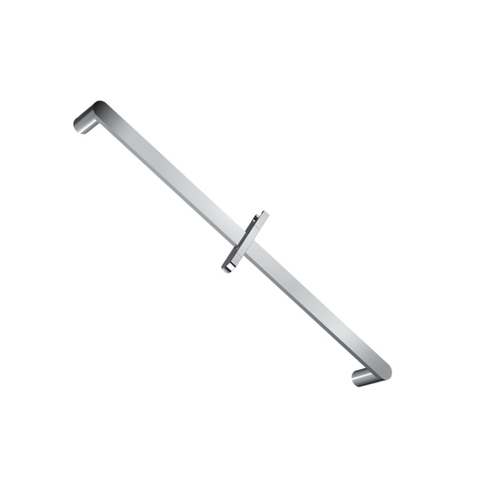 Cabezal de barra de ducha de mano ovalado redondo cromado para baño con soporte de latón y juego de manguera de PVC de acero inoxidable 1,5 (color: SB0018CP-86) Beauty Comes