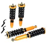 Coilover Struts Spring Shocks Adjustable Height Coilovers Suspension Struts Coil Spring Shocks ECCPP Fit for 1997 1998 1999 2000 2001 for Honda CR-V