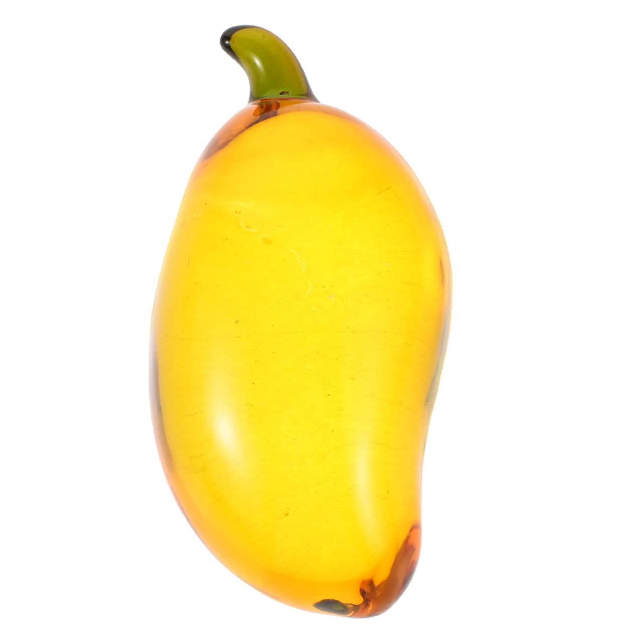 Figurine de mangue en verre artisanale pour décoration bureau moderne