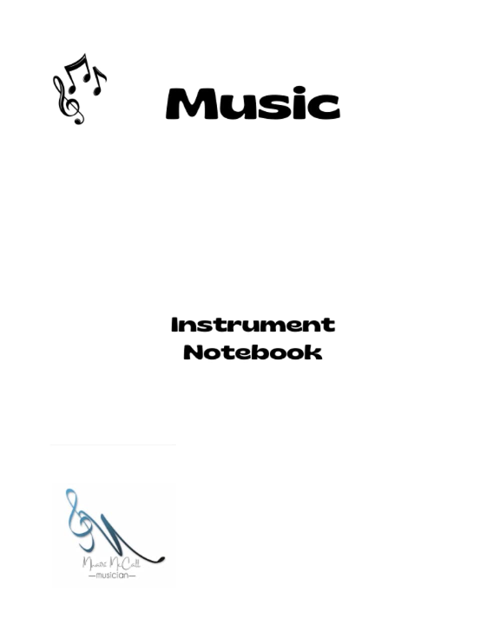 Music Instrument Notebook