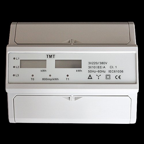 COMPTEUR ALTERNATIF ELECTRIQUE TRIPHASE WATTMETRE RAIL-DIN ZS3