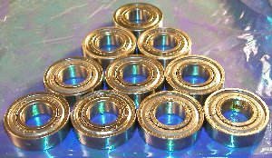 10 Bearing 6202ZZ 15x35x11 Shielded Ball Bearings