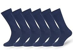 6 Pairs, Solid, Airmen Blue