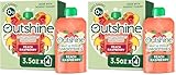 OUTSHINE SMOOTHIE Raspberry Peach 4X3.5oz Pouch (Pack of 2)