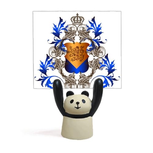 Support médiéval chevaliers de l'UE avec porte-note panda mignon