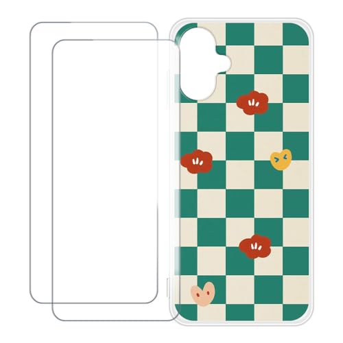 UOGNADGD Samsung Galaxy A25 5G Japan SC-53F SM-A253 �Ƃ̌݊������� �J�X�^���J���t���P�[�X�{�����K���X�ی�t�B����2���t�� ? �Ռ��z�������h�~ (�΂̊i�q��)