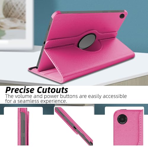 Image of TGK 360 Rotatable Flip Cover for Samsung Galaxy Tab A11+ Plus 11 Inch 2025 Case /Galaxy Tab A9 Plus 2023 (Hot Pink)