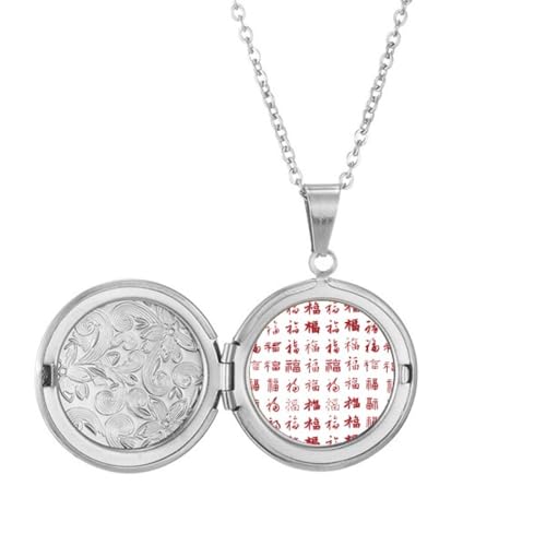 Collier médaillon patriotisme rouge chinois le cadeau d'anniversaire parfait