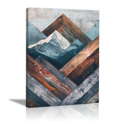 Poster mural GFDJKHT de montagne 60x80cm et impression sur toile encadrée pour salon