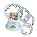 Produktbild CSDSTORE Fondant Weiß BHCSTORE 4 Stk Pfingstrose Blütenblatt Form Cutter Fondant Kuchen Zucker Paste Icing Schneidwerkzeug