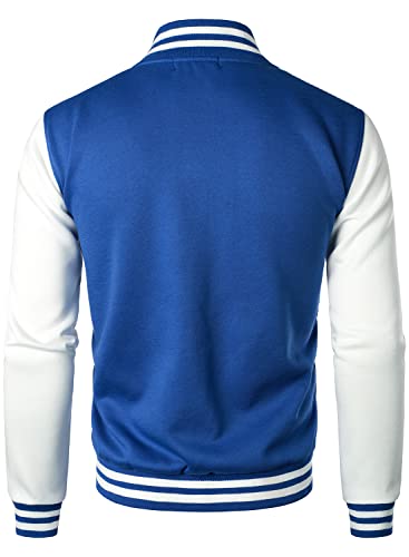 HOOD CREW Man’s Varsity Baseball Jacket Cotton Blend Letterman Jackets3