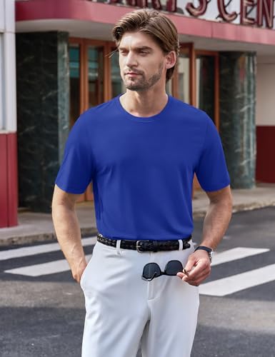 TACVASEN Men's T-Shirts Short Sleeve UPF50+ Mositure Wicking Shirts Lightweight Cooling Crew Neck Tshirt4