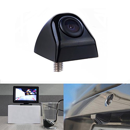 Podofo Achteruitrijcamera Grand Wide Degree Kijkhoek Universeel Nachtzicht Waterdicht HD voor Wagen Achteruitrijcamera parkeerhulp Camera 12V (zwart) - Afbeelding 5