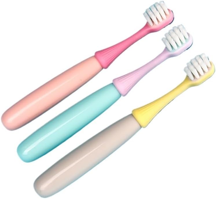 3PC Children Soft Silicone Training Toothbrush Baby Child Teeth Oral Care Tool Kids Supplies 3-6 Year