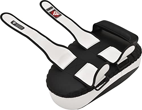 RDX Thai Pads for Kickboxing Muay Thai with Solid Handle Grip, Maya Hide Leather Curved Strike Shield for Boxing MMA Taekwondo Martial Arts, Training Combat Sports Knees Elbows Kicks Punches by RDX - Image 6